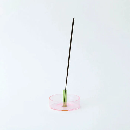 PINK / GREEN  - DUO TONE GLASSS CARAFE