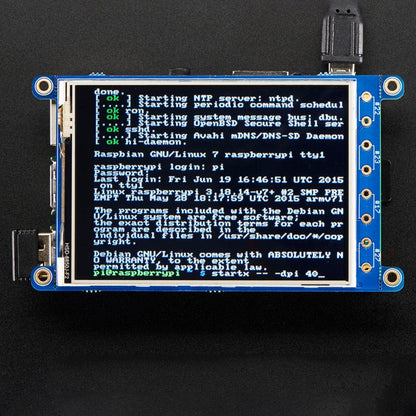 PiTFT Plus 320 x 240 3.2" TFT + Resistive Touchscreen by Adafruit - The Pi Hut