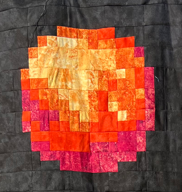 Pixelated Galaxy Quilt a Long Block 1 - Mars PDF Pattern