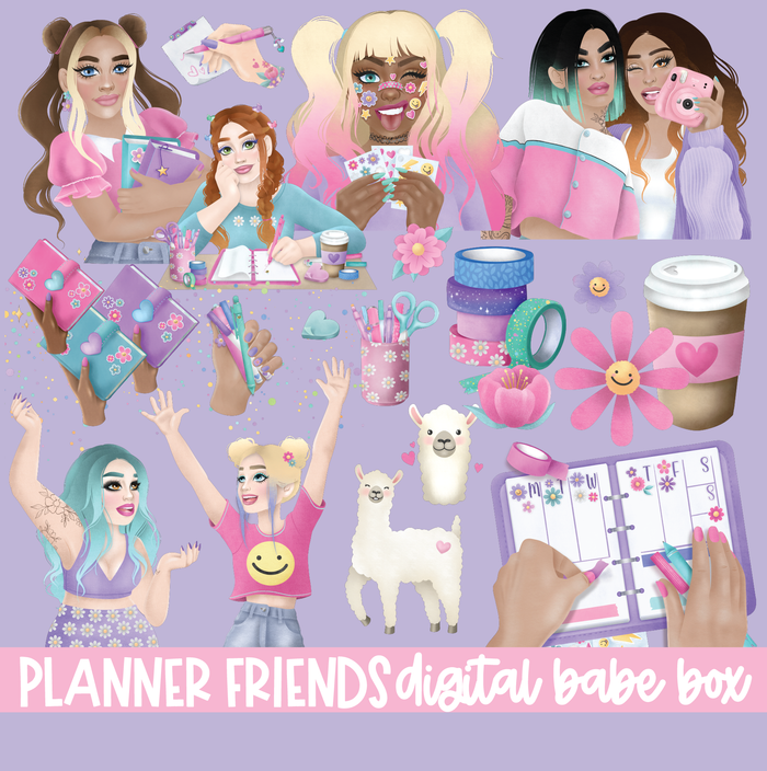 Planner Friends | February 2023 Digital Babe Box