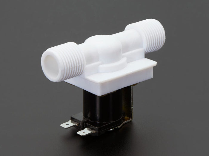 Plastic Water Solenoid Valve - 12V - 1/2" Nominal by The Pi Hut - The Pi Hut