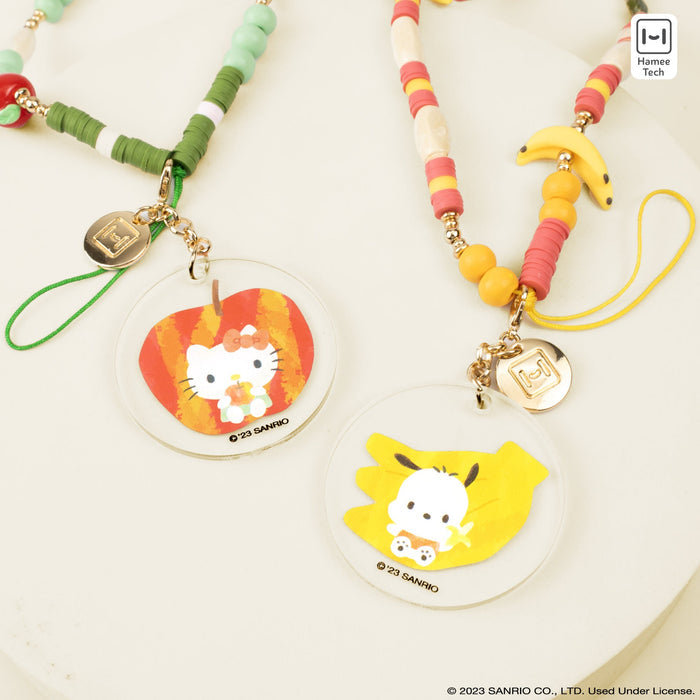 Pochacco Banana Beaded Charm Mobile Phone Wrist Strap Accessory Hamee.com - Hamee US