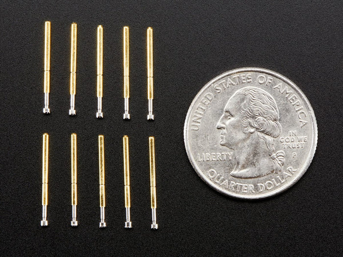 Pogo Pins "Crown Head" (10 pack) (P75-H2) by The Pi Hut - The Pi Hut