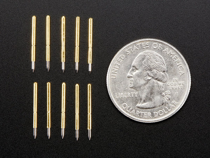 Pogo Pins "Needle Head" (10 pack) (P75-B1) by The Pi Hut - The Pi Hut