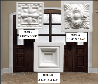 POLYURETHANE MOULDINGS - ROSETTE a decorative addition with any window or doorway molding and casing ebuystt