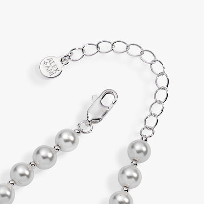 Posh Poodle Pearl Charm Bracelet