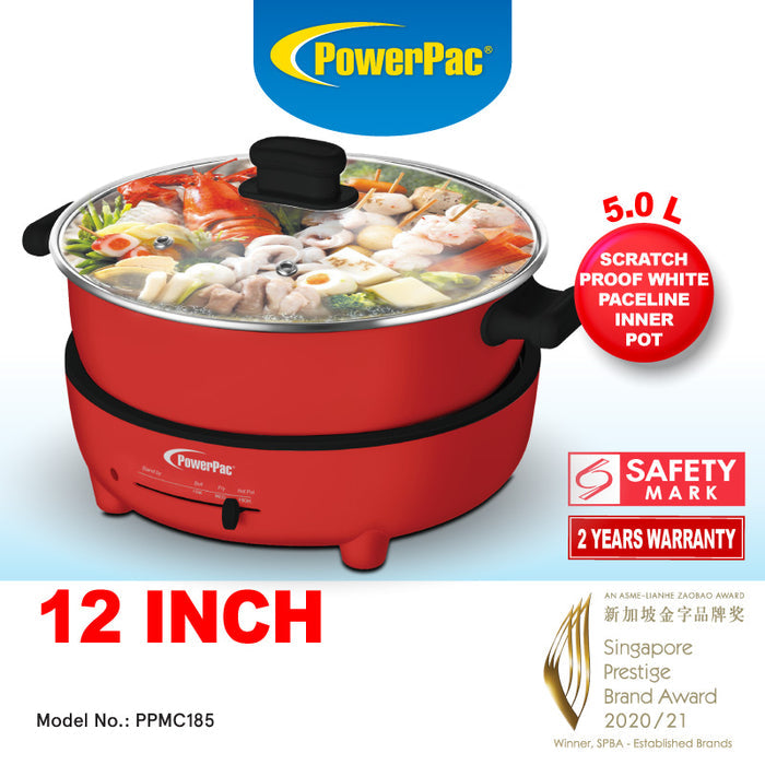 PowerPac 5L Steamboat & Multi cooker(PPMC185)