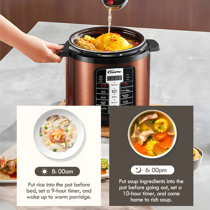 PowerPac 6L Electric Pressure Cooker 6.0L (PPC611+SSPOT)
