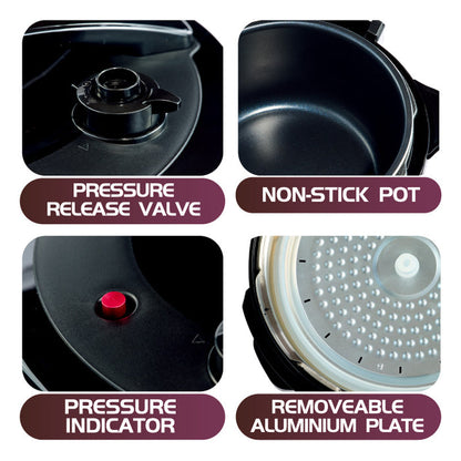 PowerPac Electric Pressure Cooker Double Safety Lock 5.0L (PPC566)