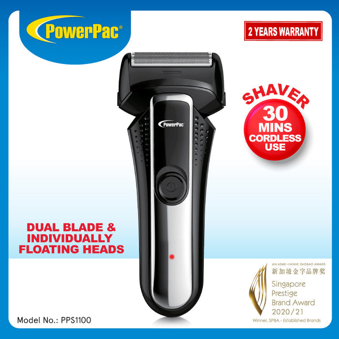 PowerPac Electric Shaver Man, Rechargeable Shaver Man (PPS1100)
