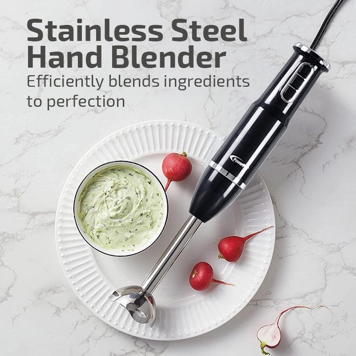 PowerPac Hand Blender Food Preparation with Stainless Steel Blade 600W (PPBL191)