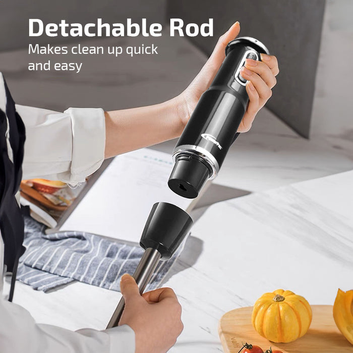 PowerPac Hand Blender Food Preparation with Stainless Steel Blade 600W (PPBL191)