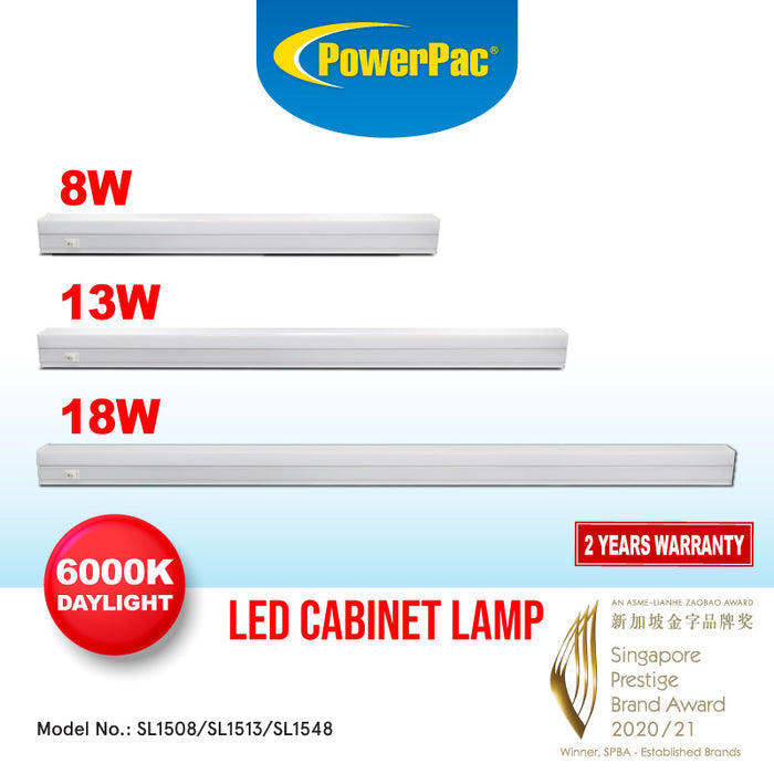 PowerPac LED cabinet lamp T5 8W/13W/18W daylight (SL1508/SL1513/SL1548)