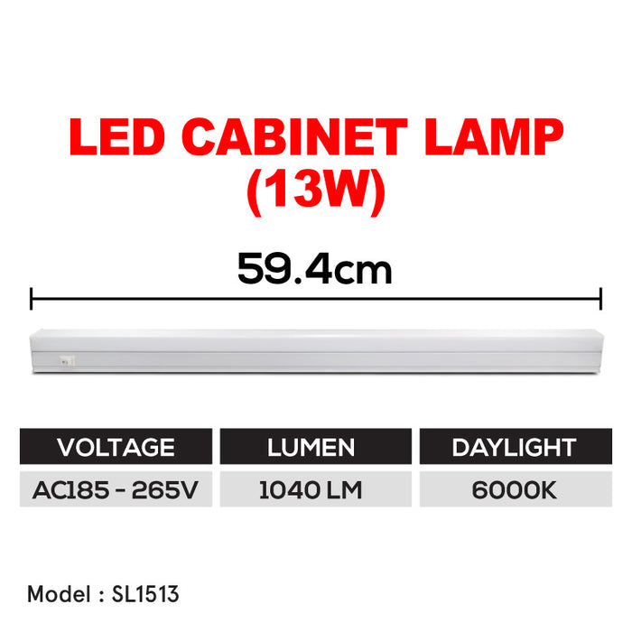 PowerPac LED cabinet lamp T5 8W/13W/18W daylight (SL1508/SL1513/SL1548)