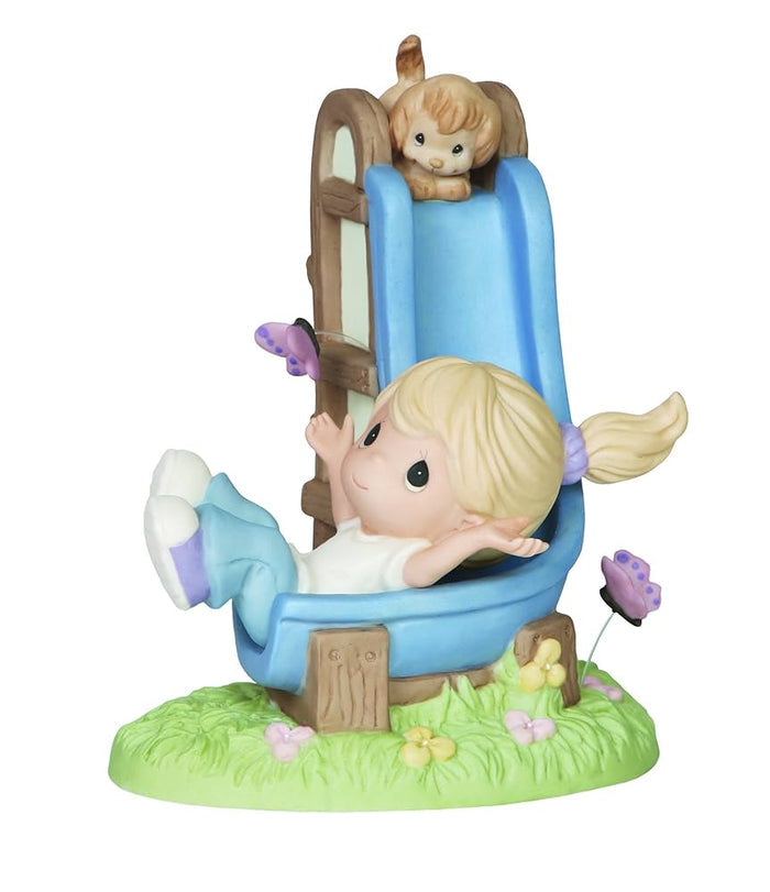 Precious Moments CC159001 2015 Collector's Club IG Kit J Girl and Puppy on Slide Figurine