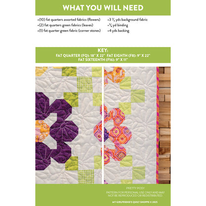 Pretty Posey Parade Quilt (Downloadable Sewing Pattern)