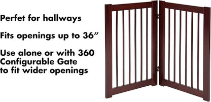 Primetime Petz 33233 Extension Kit For 360 Configurable Walk Through Folding Pet Gate Walnut 30in
