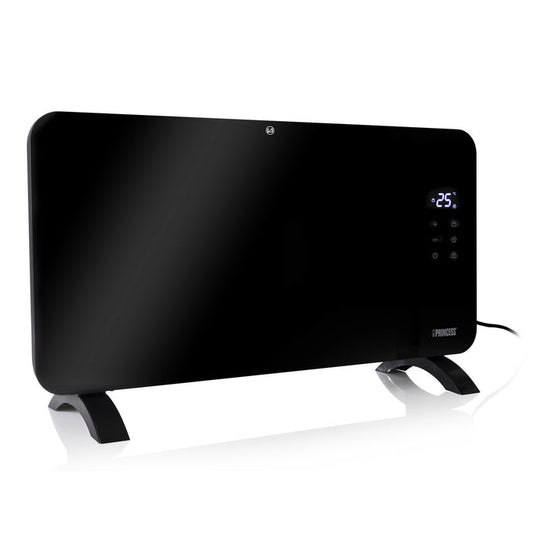 Princess 1500W Smart Glass Panel Heater Black | 01.348150.02.PRO