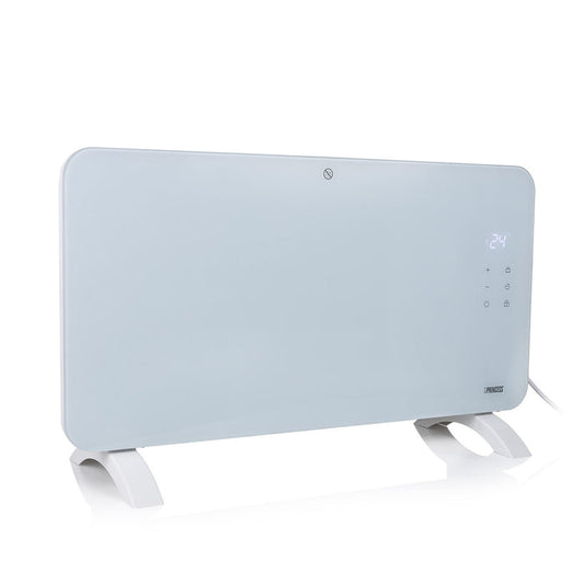 Princess 1500W Smart Glass Panel Heater White | 01.348151.02.PRO