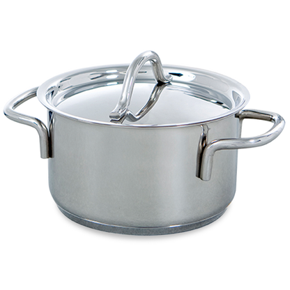 Profiline kookpan zilver vooraanzicht