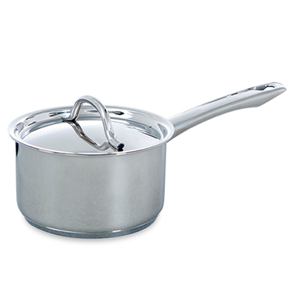 Profiline steelpan met deksel zilver sauspan