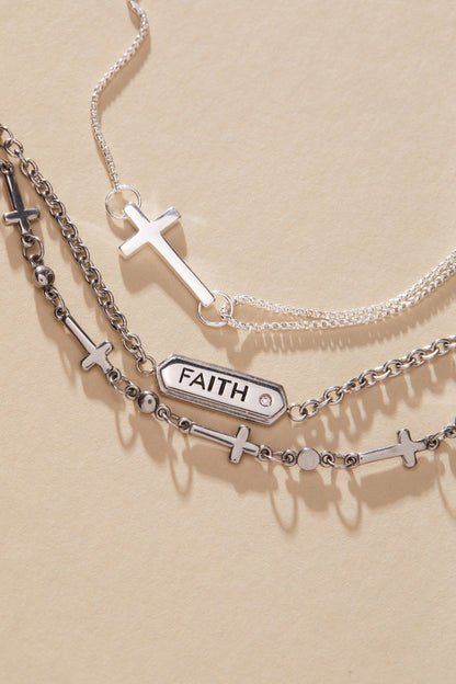 Pull Chain Cross Bracelet