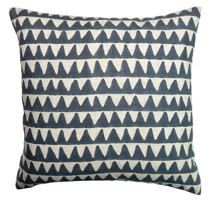 Pyramids Pillow Cover in Slate, Walter G Textiles