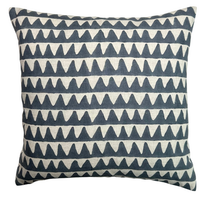 Pyramids Pillow Cover in Slate, Walter G Textiles