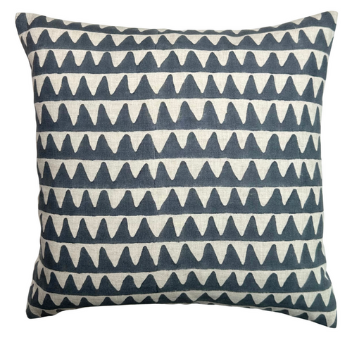 Pyramids Pillow Cover in Slate, Walter G Textiles