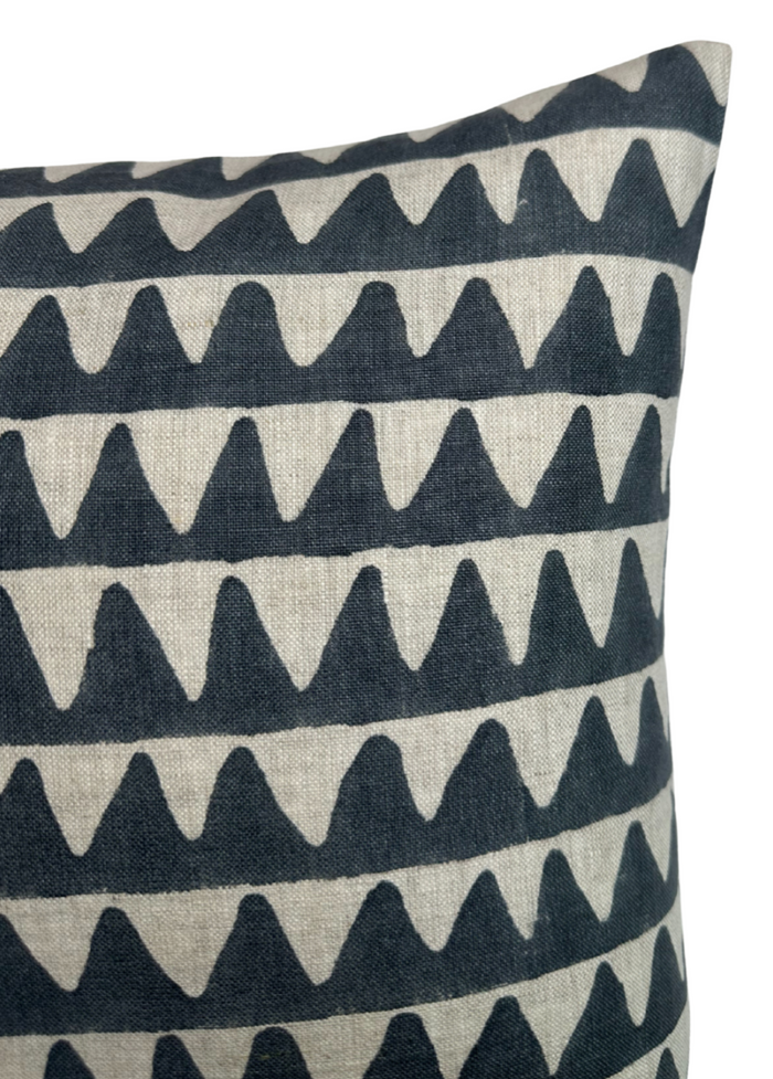 Pyramids Pillow Cover in Slate, Walter G Textiles
