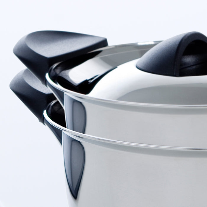 Q-linair Classic deksel kookpan 20 cm zilver stapelbaar