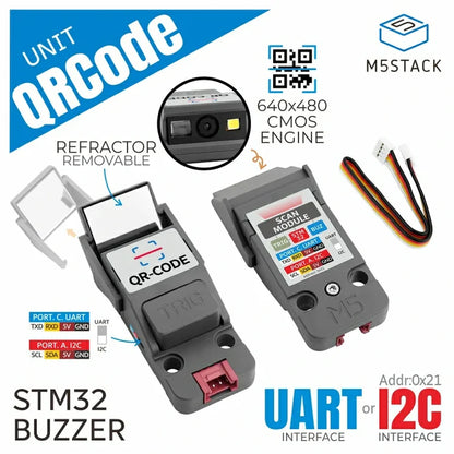 QR Code Scanner Unit (STM32F030) - m5stack-store