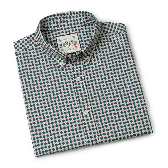 RSVLTS RSVLTS Short Sleeve Shirt Quantum Quilt – KUNUFLEX Short Sleeve Shirt