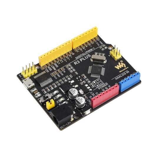 R3 Plus - Arduino-Compatible ATmega328P Development Board by Waveshare - The Pi Hut