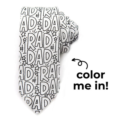 Rad Dad Coloring Tie