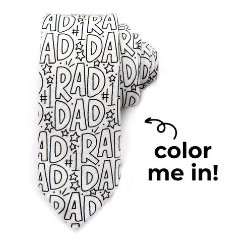 Rad Dad Coloring Tie