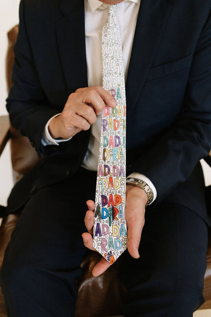 Rad GRAND Dad Coloring Tie