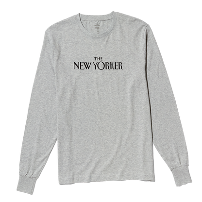 Rea Irvin’s Classic Long-Sleeve T-Shirt in Gray