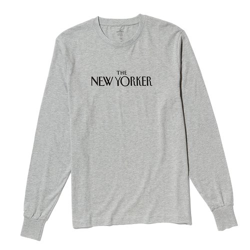 Rea Irvin’s Classic Long-Sleeve T-Shirt in Gray