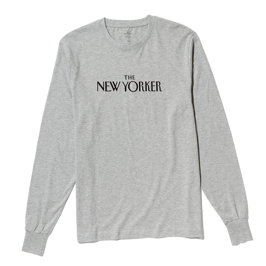 Rea Irvin’s Classic Long-Sleeve T-Shirt in Gray