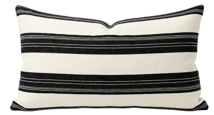 Ready to Ship, 12x16 Askew Pillow Cover in  Ivory Onyx