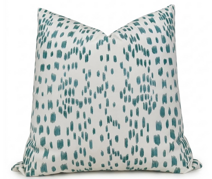 Ready to Ship, 20x20 Les Touches Pillow Cover in Aqua Blue