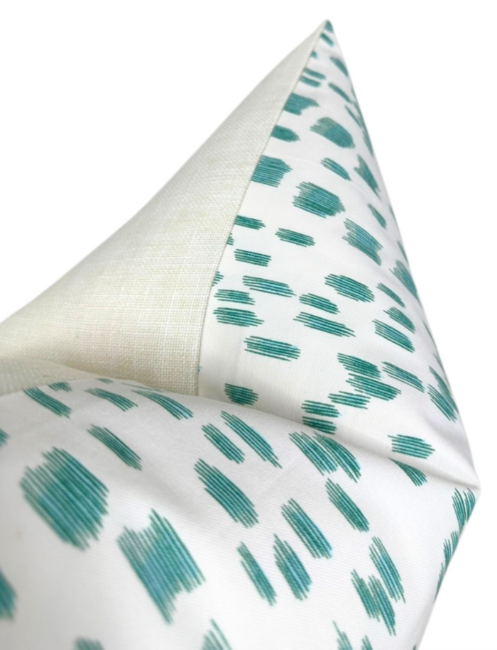 Ready to Ship, 20x20 Les Touches Pillow Cover in Aqua Blue