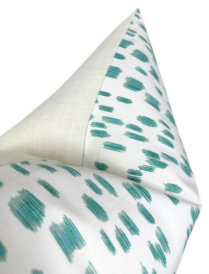 Ready to Ship, 20x20 Les Touches Pillow Cover in Aqua Blue