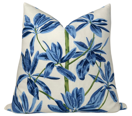 Ready to Ship, 22x22 Mangrove Tree Pillow Cover in Blue