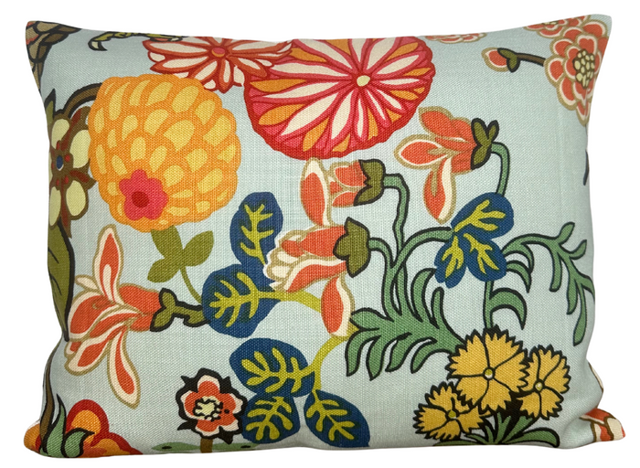 Ready to Ship, Chiang May Dragon Pillow Cover in Aquamarine