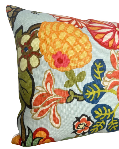 Ready to Ship, Chiang May Dragon Pillow Cover in Aquamarine