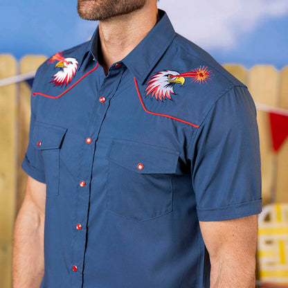 RSVLTS RSVLTS Roper Short Sleeve Shirt Red Glare – Roper Short Sleeve Shirt Red Glare – Roper Short Sleeve Shirt