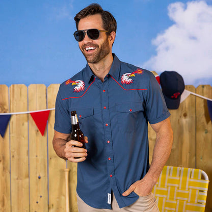 RSVLTS RSVLTS Roper Short Sleeve Shirt Red Glare – Roper Short Sleeve Shirt Red Glare – Roper Short Sleeve Shirt