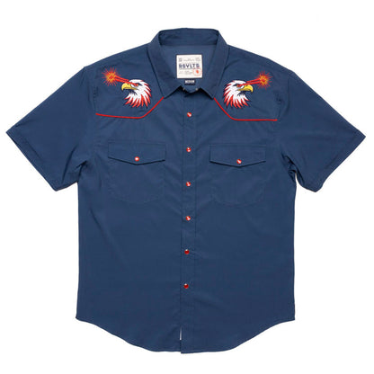 RSVLTS RSVLTS Roper Short Sleeve Shirt Red Glare – Roper Short Sleeve Shirt Red Glare – Roper Short Sleeve Shirt